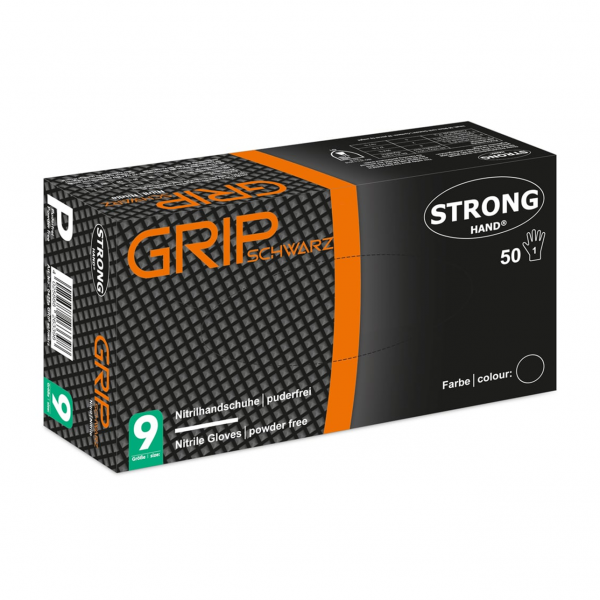 *GRIP SCHWARZ/ORANGE/GRÜN* STRONGHAND® HANDSCHUHE – Bild 7