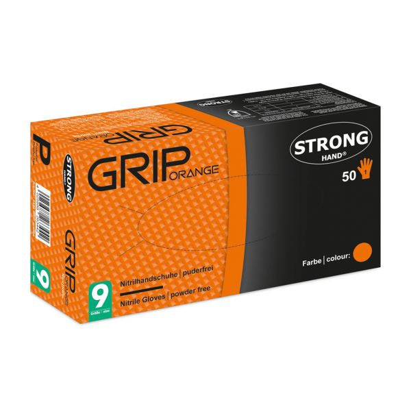 *GRIP SCHWARZ/ORANGE/GRÜN* STRONGHAND® HANDSCHUHE – Bild 5